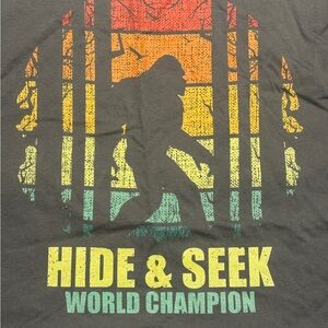 Hide & Seek World Champion Big Foot Yeti Graphic Tee Xl